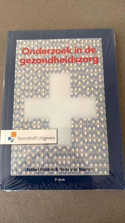 Esther Bakker - Onderzoek in de gezondheidszorg, Boeken, Studieboeken en Cursussen, Zo goed als nieuw, HBO, Ophalen of Verzenden