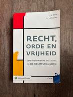 Recht, orde en vrijheid, Boeken, Wetenschap, Ophalen of Verzenden, Zo goed als nieuw