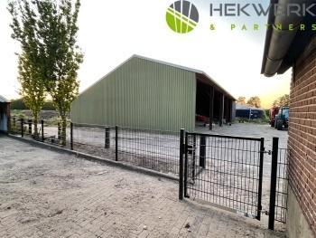 20m 656 dubbelstaafmat 120cm hoog Zwart Opruiming, Tuin en Terras, Tuinhekken en Hekwerk, Nieuw, Dubbelstaafmat hekwerk, IJzer