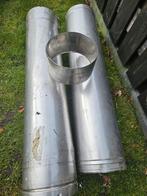Dubbelwandige Kachelpijp RVS 150mm - 2 Meter, Ophalen, Gebruikt
