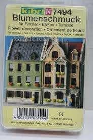 Kibri Blumenschmuck voor balkon en raam 7494, Hobby en Vrije tijd, Modeltreinen | N-Spoor, Overige merken, Natuur, Gelijkstroom of Wisselstroom