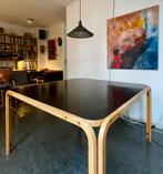 Eettafel Artek Fins design,origineel ontwerp 60er jaren, Ophalen, Gebruikt, Vierkant, Vijf personen of meer
