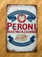 Peroni Nastro Azzurro Metalen Reclamebord 30 bij 20, Verzamelen, Ophalen of Verzenden, Gebruikt