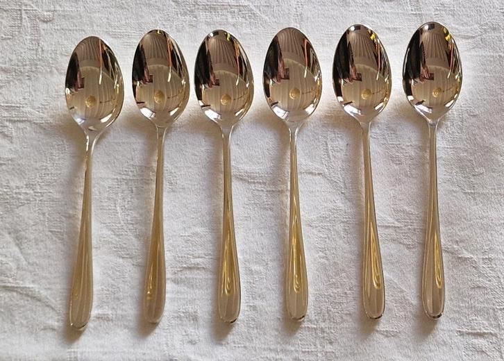 GERO Invitation modelnr. 246. Zwaar verzilverde theelepels, Antiek en Kunst, Antiek | Bestek, Ophalen of Verzenden