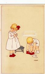 Pauli Ebner Aankleden, Ophalen of Verzenden, Voor 1920, Ongelopen, Kinderen