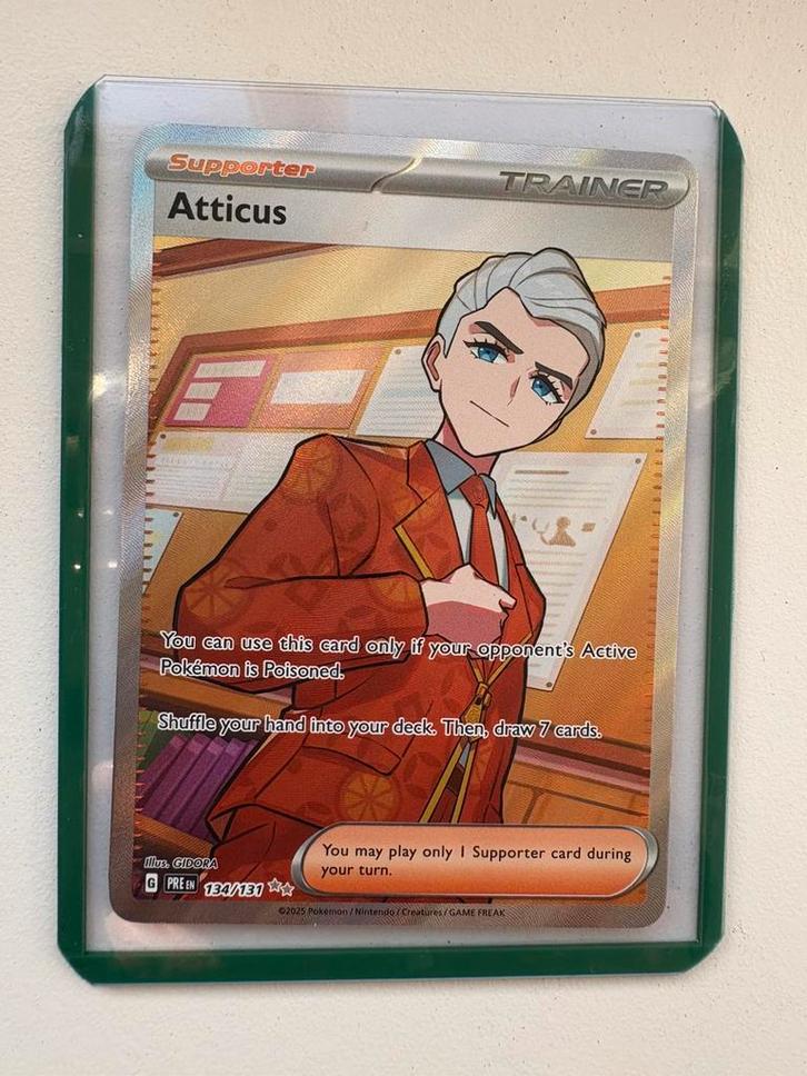 Atticus 134 - PRE, Hobby en Vrije tijd, Verzamelkaartspellen | Pokémon, Nieuw, Losse kaart, Ophalen of Verzenden