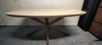 Eettafel Deens ovaal Madison Sand 160 cm met bronzen poot, Ophalen, Meubel Outlet Meppel, Info@meubeloutletmeppel.nl, Mangohout
