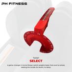 PH Fitness Premium Verstelbare Dumbbells Set 24KG Zwart, Dumbbell, PH Fitness, Nieuw, Ophalen of Verzenden