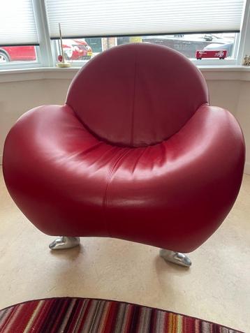 Leolux Papageno Fauteuil Rood beschikbaar voor biedingen