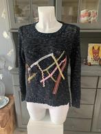 Gave gebreide boho trui maat S M, Ophalen of Verzenden, Gedragen, Maat 36 (S), Zwart