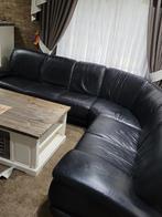 Leren Hoekbank met Fauteuil, Ophalen of Verzenden, Gebruikt, Vierpersoons of meer, Leer