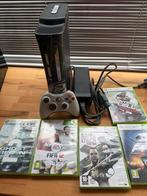 Xbox 360 120gb5 games 1 controller, Spelcomputers en Games, Spelcomputers | Xbox 360, 360 E, Ophalen of Verzenden, Met 1 controller