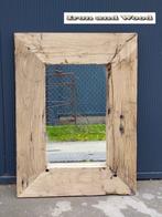 Spiegel van oude eiken wagonplanken afmeting 76 x 55, Huis en Inrichting, Woonaccessoires | Spiegels, Ophalen, Nieuw, Minder dan 100 cm