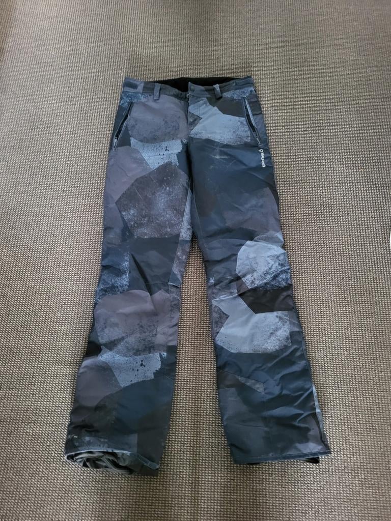 Stoere blauwe Brunotti camouflage skibroek maat 176, Broek, Jongen of Meisje, Ophalen of Verzenden, Zo goed als nieuw