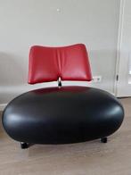 Leolux Pallone design fauteuil stoel zwart / rood, Huis en Inrichting, Fauteuils, Ophalen of Verzenden, Zo goed als nieuw