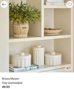 Riviera maison clay voorraadpotten, Ophalen, Zo goed als nieuw, Overige materialen, Pot, Bus of Blik