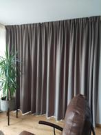 Verduisterende gordijnen, Huis en Inrichting, Stoffering | Gordijnen en Lamellen, Ophalen, Gebruikt, Bruin, 200 cm of meer