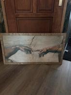 Schilderij hand van goe, Antiek en Kunst, Ophalen, Rechthoekig, Minder dan 50 cm