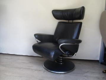 NIEUWSTAAT design relax fauteuil Stressless Jazz zwart leder beschikbaar voor biedingen
