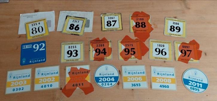 Stickers Vaarvergunning Hoogheemraadschap Van Rijnland, Hobby en Vrije tijd, Stickers en Plaatjes, Meerdere stickers, Ophalen of Verzenden