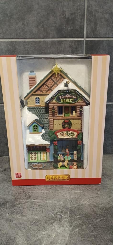 Merry christmas market lemax, Diversen, Kerst, Ophalen of Verzenden