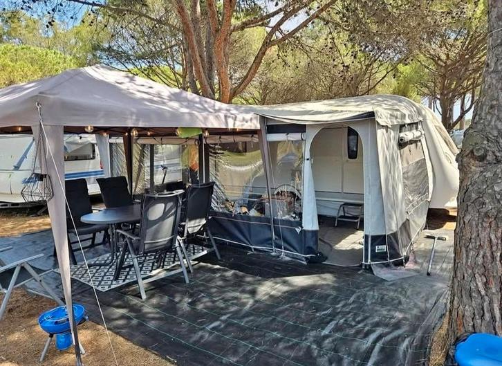 Hypercamp Sorrento 240, 4 seizoenen voortent, omloopmaat 15, Caravans en Kamperen, Tenten, Gebruikt, Ophalen