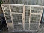 Aluminium kooi, weersbestendig ex dierentuin, Dieren en Toebehoren, Ophalen, Zo goed als nieuw, Aluminium, Vogelkooi