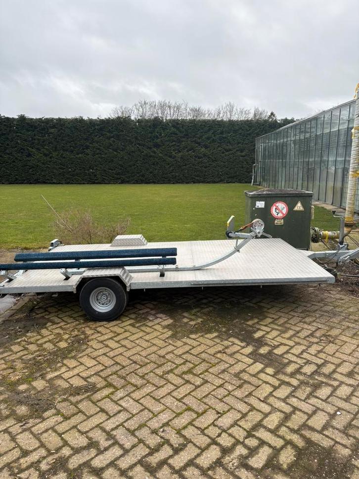 Strandtrailer / dubbele Waterscooter qaud trailer, Watersport en Boten, Boottrailers, Gebruikt, Strandtrailer, Minder dan 1500 kg