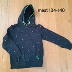 Donkerblauwe trui met print - Maat 134/140, Kinderen en Baby's, Kinderkleding | Maat 134, Gebruikt, Trui of Vest, Ophalen of Verzenden