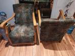 2 fauteuil, Huis en Inrichting, Fauteuils, Gebruikt, Minder dan 75 cm, Ophalen of Verzenden, Stof
