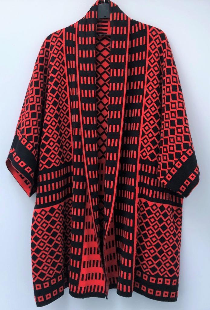 VERPASS Mooi tuniek vest Rood/Zwart mt 44, Kleding | Dames, Truien en Vesten, Zo goed als nieuw, Maat 42/44 (L), Rood, Ophalen of Verzenden