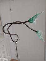 Staande lamp met prachtige glazen kapjes, Huis en Inrichting, Lampen | Vloerlampen, Ophalen, Gebruikt, Glas, 150 tot 200 cm