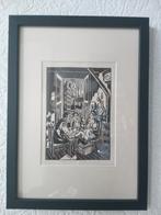 houtsnede Frans Masereel, Antiek en Kunst, Kunst | Etsen en Gravures, Ophalen of Verzenden