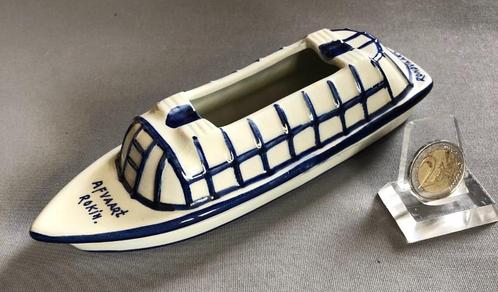 Asbak Rondvaartboot Delfts Blauw, Rederij Kooij, Amsterdam, Verzamelen, Rookartikelen, Aanstekers en Luciferdoosjes, Gebruikt