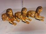 3 Egyptische beelden samen, Ophalen of Verzenden, Zo goed als nieuw, Dier
