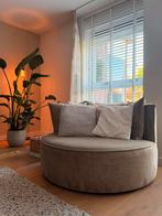 Ronde velvet loveseat met 3 kussens - Verhuizing!, Ophalen, 100 tot 125 cm, Zo goed als nieuw, 100 tot 125 cm