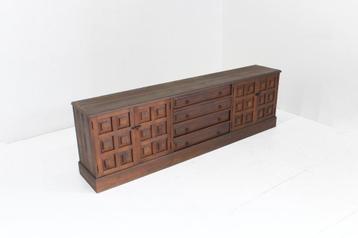 Vintage Brutalist Sideboard dressoir  beschikbaar voor biedingen