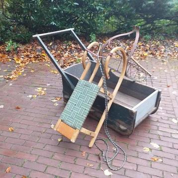 Antieke slee , 3 stuks voor kerstdecoratie  beschikbaar voor biedingen