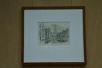 Gravure Waag Alkmaar Mooi ingelijst, Antiek en Kunst, Ophalen of Verzenden