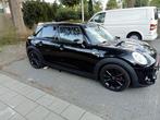 Sportieve mooie Mini Cooper S met sunroof te koop, Auto's, Mini, Automaat, Zwart, Leder en Stof, Zwart