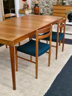 Vintage Deens design teak eettafel Bramin (verlengbaar), Huis en Inrichting, Tafels | Eettafels, Ophalen, Gebruikt, ., Vintage