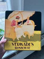 Vintage blik verkade biskwie retro koekdoos koektrommel, Verzamelen, Blikken, Ophalen of Verzenden, Gebruikt, Koek(jes), Verkade