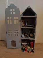 Grachtenhuis poppenhuis Hema 75cm, Kinderen en Baby's, Speelgoed | Poppenhuizen, Ophalen, Zo goed als nieuw
