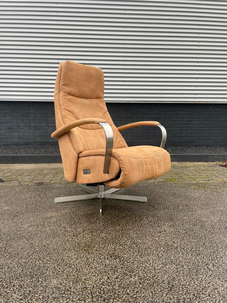 Nette prominent humberto relax fauteuil elektrisch, Huis en Inrichting, Fauteuils, Zo goed als nieuw, 50 tot 75 cm, Minder dan 75 cm