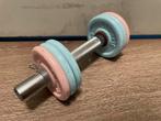 Halterset met gewichten, Sport en Fitness, Fitnessmaterialen, Ophalen of Verzenden, Gebruikt, Armen, Halterset