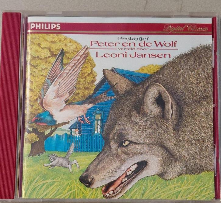 CD Leoni Jansen: Peter en  de Wolf + Notenkrakersuite, Cd's en Dvd's, Cd's | Klassiek, Zo goed als nieuw, Overige typen, Romantiek