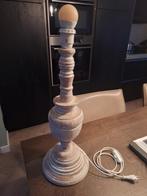 Houten Tafellamp excl kap, Ophalen, Klassiek, Zo goed als nieuw, Minder dan 100 cm