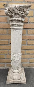 Vintage verweerde betonnen zuil, Huis en Inrichting, Woonaccessoires | Zuilen en Pilaren, Ophalen, Gebruikt