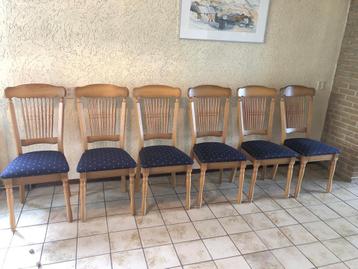 6 eetkamer stoelen licht eiken beschikbaar voor biedingen