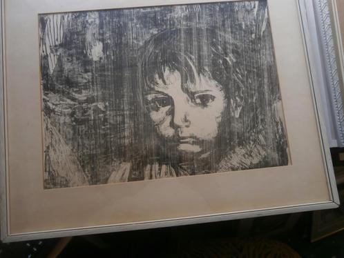 Pieter Kooistra, Graf Voorst. "" Het Kind"" Gebr. Glas, Antiek en Kunst, Kunst | Litho's en Zeefdrukken, Ophalen